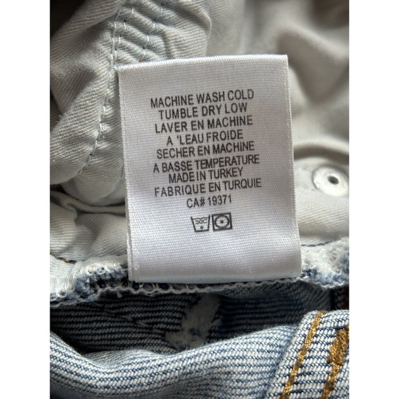 Redone Jeans Womens 25 Stove‎ Pipe High Rise Straight Leg Ankle Frayed Hem 70s - Picture 7 of 12